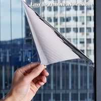 One-way Privacy Mirror Effect Reflective Window Film Self-adhesive UV Resistant Glass Door