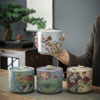 สี เซรามิค Canister Memorial มนุษย์ Urn Seal หม้อ Big Keepsake Casket Porcelain Jar Ashes เก็บ Memento Burial ผู้ถือ