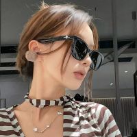 The new 2023 han edition box shade sunscreen sunglasses show thin woman contracted uv black sun glasses man