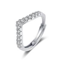 แหวน Moissanite S925 อีคอมเมิร์ซแถวเงิน ins แหวนเจ็ดดาว V แหวนรองคำของขวัญคู่ hot