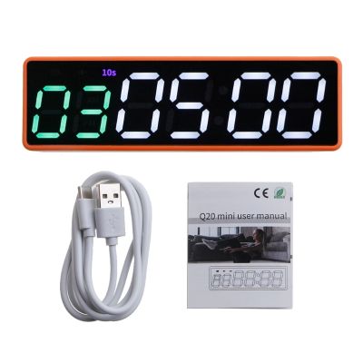 Portable Gym Timer Interval Timer Workout Fitness Clock CountdownUPStopwatch Magnetic &amp; USB Rechargable 4 Types