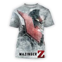 ฤดูร้อน T เสื้อ mazinger Z 3D พิมพ์เสื้อยืดผู้ชายแฟชั่นเสื้อยืดเด็ก hip hop TOP TEE อะนิเมะหุ่นยนต์ด้านล่าง Casual ชาย TEE ผู้หญิง TOP