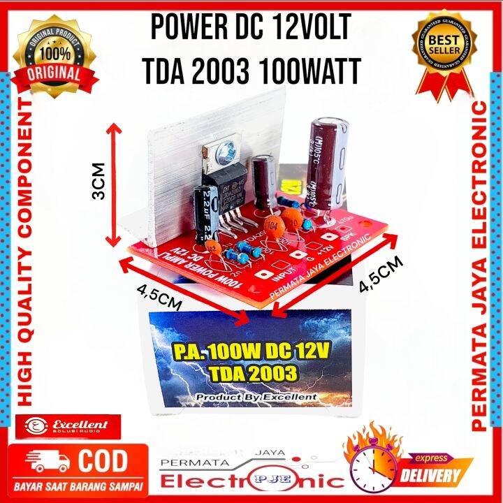 Power Amplifier Tda Mono Watt Dc V Lazada Indonesia