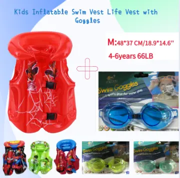 Season Kids Inflatable Safety Swim Vest Life Jacket Swimming Aid YYY