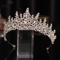 Amart มงกุฎเจ้าสาว Headwear งานแต่งงานวันเกิดมงกุฎ Headdress Rhinestones Retro หรูหรางานแต่งงานวันเกิด Crown Headdress Rhinestones Retro หรูหราอุปกรณ์เสริมผมสำหรับหญิงเจ้าสาวมงกุฎ Headwear