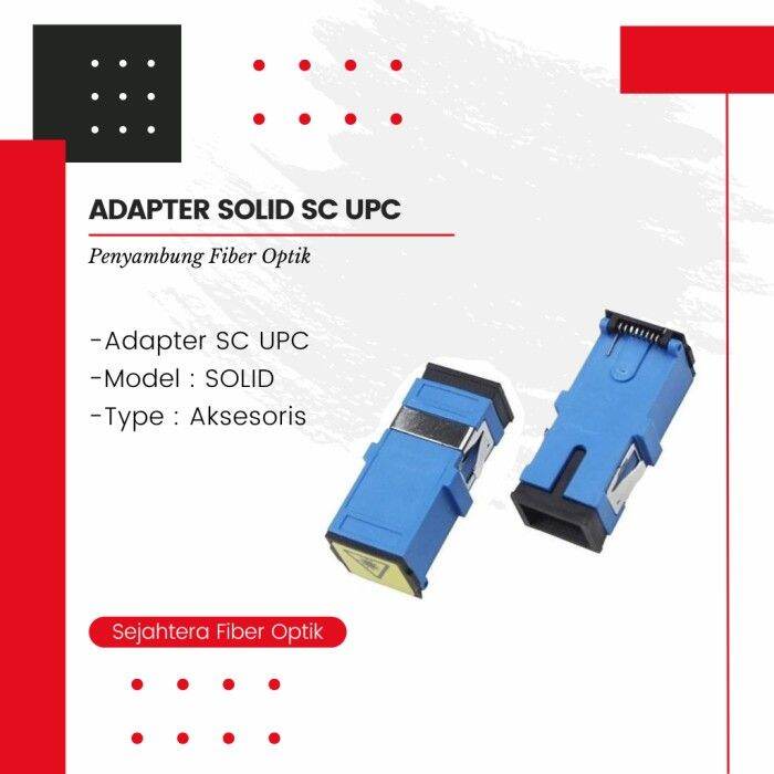 Adapter / Adaptor SC-UPC Spring dust cap ODP Solid | Fiber Optic ...