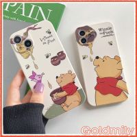 BOUND （in stock）เคสไอโฟนวินนี่เดอะพูห์  เคสลายแถบข้างขอบเหลี่ยมซิลิโคน สำหรับสำหรับ เคสApple iPhone 13 Pro Max Xr เคสไอโฟนxr 13 เคสไอโฟน11 7 plus เคสไอโฟน6sพลัส X i11 12 xr เคส I8plus XS เคสไอโฟน7พลัส SE 2020 6 8 6s 11 เคสไอโฟน8+ เคสไอโฟน13 เคสi11 Winnie