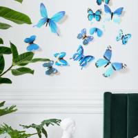 Self Adhesive Room Decor ของขวัญปีใหม่12 Pcs สติ๊กเกอร์ติดผนัง Wall Art Home ตกแต่งห้องเด็ก Diy วอลล์เปเปอร์งานแต่งงาน Pvc