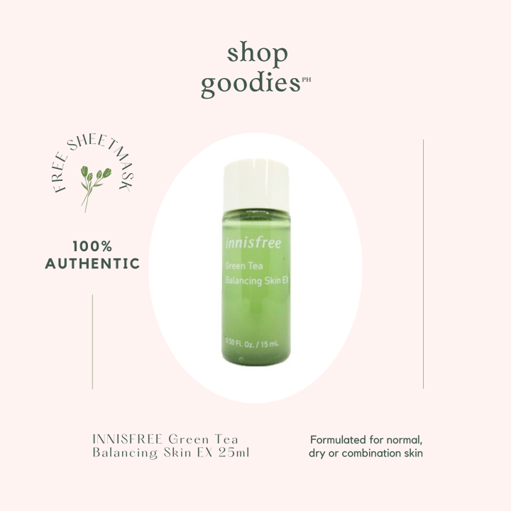 INNISFREE Green Tea Balancing Skin EX 25ml (expiry date 04.20.23