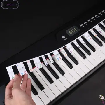 Piano 61 online keys labeled