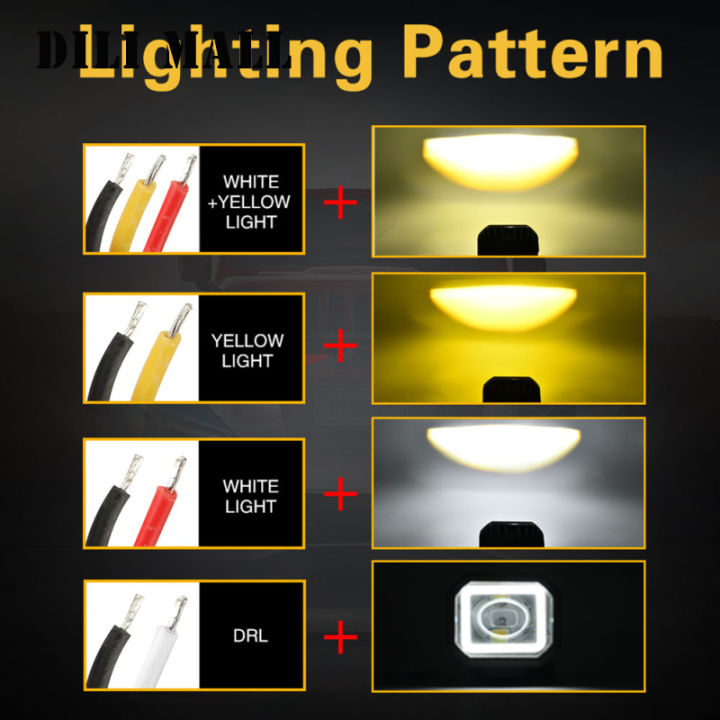 หลอดไฟไฟหน้ารถจักรยานยนต์-led-30w-6000k-3000k-6000lm-อะไหล่เปลี่ยนไฟหน้ากันน้ำ