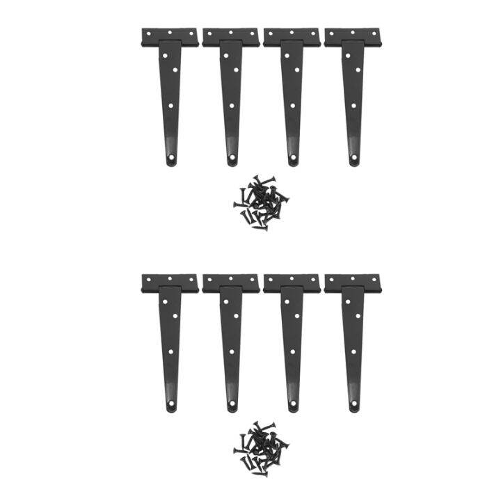 【Ready Stock&COD】8 PCS 6 Inch Heavy Duty Door Hinges TStrap Tee Shed