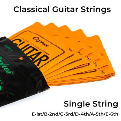 Orphee Classical Guitar Strings Single String Silver Plated Wire Nylon 028 045 Hot Sale Replacement Acoustic Guitar Parts