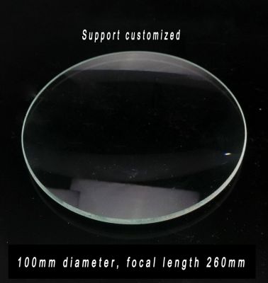 เลนส์นูนคู่สำหรับกล้องโทรทรรศน์แบบดาราศาสตร์ความยาวโฟกัส260 100เลนส์แว่นขยายบูติกแบบกำหนดเอง