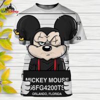 Disney criminals Mickey Mouse Donald Duck Goofy Cartoon men women t shirt casual style 3D print Summer Casual Tee Tops