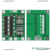 zuoyingdu064194 3S 4S 40A 60A Li-ion บอร์ดป้องกันเครื่องชาร์จแบตเตอรี่ลิเธียม18650 BMS สำหรับมอเตอร์เจาะ11.1V 12.6V/14.8V 16.8V เพิ่มความสมดุล