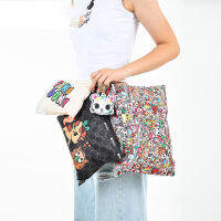 Lesportsac กระเป๋าเก็บของสามชิ้นกระเป๋าใส่โน๊ตบุ๊ค Ipad กระเป๋ากันน้ำ4268ถอดออกได้