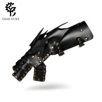 Steampunk Mechanical Arm Halloween Dance Party Pu Leather Decorative Five Finger Gloves