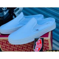 Vans(A+)เปิดส้น สีขาว พร้อมกล่องมีไซส์36-44