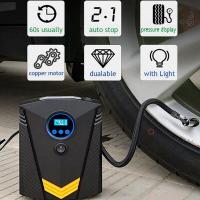 Auto Air Compressor Digital Car Tire Inflatable Pump illumination for Cars Wheel Tires Electric 12V Tyre Inflator