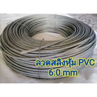 Pro +++ สลิงหุ้มพีวีซี ลวดสลิงหุ้มpvc Ø 6.0 mm x ยาว 10 m / 20 m /50 m สลิงหุ้มปลอกpvc ลวดสลิงหุ้มพลาสติกใส ราคาดี กาว ร้อน เทป กาว กาว ตะปู กาว ยาง