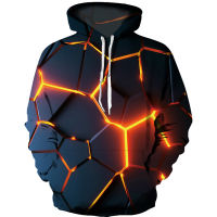 2022 New Colorful Flame Element Hoodie 3D Pattern Sweatshirt MenWomen Spring And Autumn Coat Clothing Funny Jacket Black Hoodie