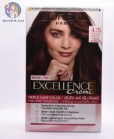 ครีมเปลี่ยนสีผม LOREAL PARIS EXCELLENCE No. 4.15 (Frost Brown)(น้ำตาลปานกลางประกายหม่นเหลือบมะฮอกกานี)