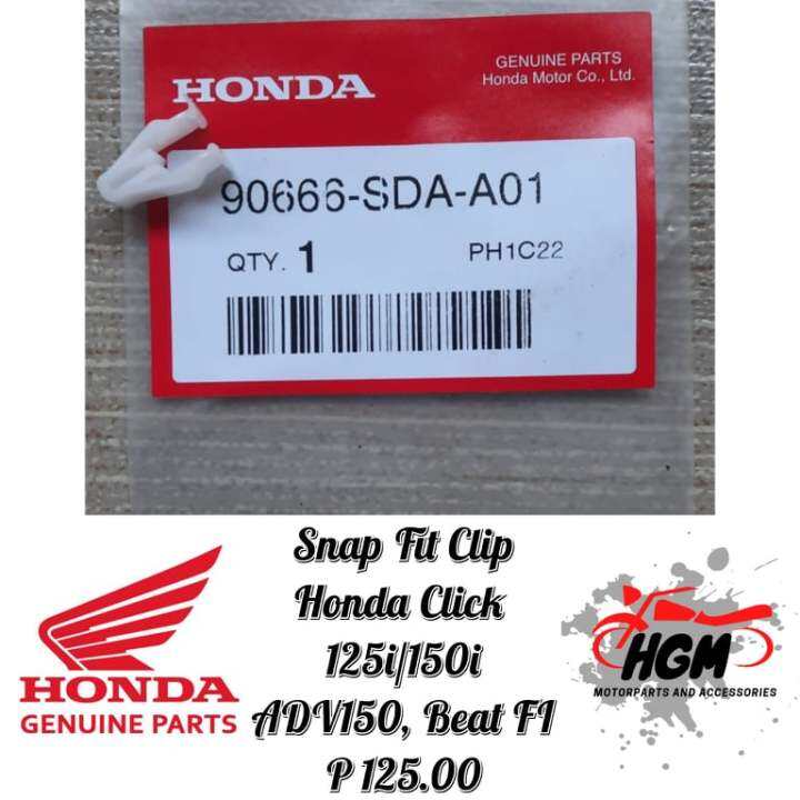 CLIP SNAP FITTING (BLUE / WHITE) HONDA CLICK 125i/150i V1 & V2 (90666 ...