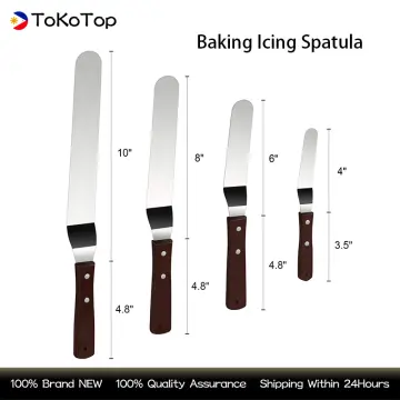 Ateco Wooden Handle Icing Spatula, 4in