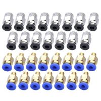 【CW】 SIMAX3D 30pcs Pneumatic Connector Brass kit PC4 M6 PC4 M10 for ender3 Pro PLA filament 1.75 Feed Fitting Coupler 3D Printer Part