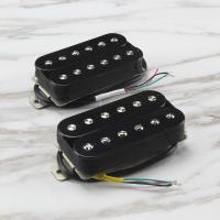 FLEOR 2ชิ้นกีตาร์ Pickup Alnico 5 Humbucker Pickup คอยล์คู่สำหรับกีตาร์ไฟฟ้าสีดำ