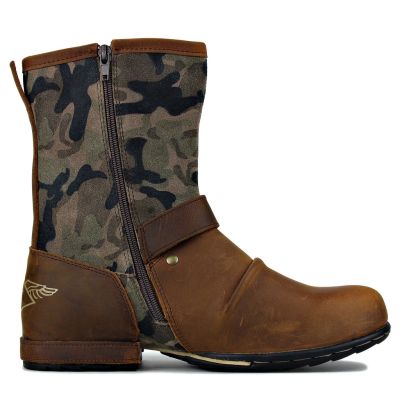 Mens Mid-high Cowboy Boots Western Martin Boots for Men Motorcycle Boots Big Size 39-48