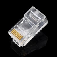 ◙ 100 Pieces 8P8C RJ45 Modular Plug for Network CAT5 LAN Professional and High Quality 647