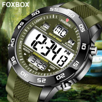 LIGE Luxury Sport Men นาฬิกาทหารกันน้ำ Elnic LED Digital Alarm Chronograph แฟชั่น Casual Luminous Man นาฬิกาข้อมือ