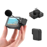 สำหรับ DJI Osmo ไมโครโฟนแอคชั่น3.5มม./อะแดปเตอร์เสียง USB-C ภายนอกที่เสียบไมโครโฟน3.5มม. สำหรับอุปกรณ์เสริมการดำเนินการปลั๊ก TRS DJI Osmo