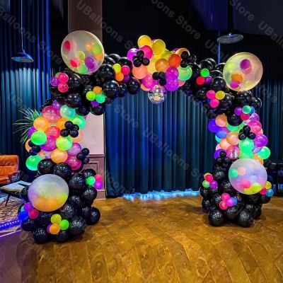 【hot】✎┋ 1 Set Glowing Balloons Arch Globos Garland for Baby Shower Wedding Birthday Decoratiions