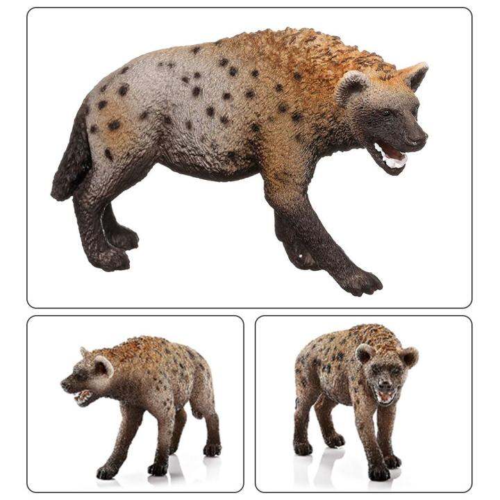 คุณภาพสูงใหม่-สไตล์-3-4นิ้ว-pvc-hyena-wildebeest-แบบจำลองสัตว์จำลองการกระทำของสะสมของเล่นสำหรับเด็กผู้ชายของขวัญมินิ