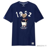 S-5XLBeverly Hills Polo Club เสื้อยืดคอกลมแขนสั้น Clic Bear รุ่น BNSG014 S-5XL