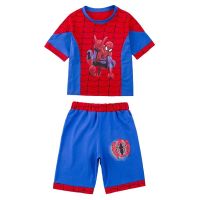 【Ready】? Childrens Childrens Performance Costumes Boys Spider-Man Suit Kindergarten Cosplay Masquerade Role Play