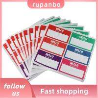 RUPANBO039392692 สวัสดีชื่อของฉันคือ ป้ายชื่อแท็กชื่อ สีสันสดใส กาวในตัว My NAME IS สติกเกอร์ แผ่น10แผ่น มี6สี สติกเกอร์ป้ายชื่อแท็ก ออฟฟิศสำหรับทำงาน