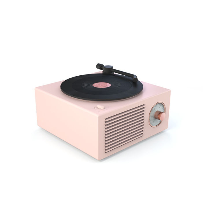 bluetooth-speaker-desktop-music-wireless-mini-speaker-portable-cute-colorful-creative-multi-function-retro-black-collapse-audio