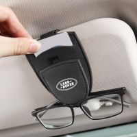 Suede Car Styling Glasses Storage Clip Sun Visor Card Ticket Holder For Land Rover Discovery 2 3 4 Range Rover SV SVR Freelander