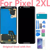 Original Pixel 2XL จอแสดงผล LCD สำหรับ Pixel 2 XL OLED Touch Screen LCD Digitizer Glass Assembly ใช้กับ Dot