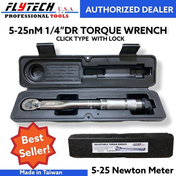 Flytech 525nm torque wrench standard for motorcycles, car engine and