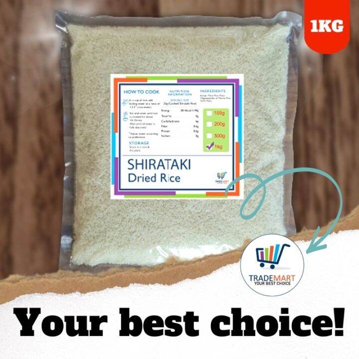 SHIRATAKI / KONJAC DRY RICE (1kg) | Lazada PH