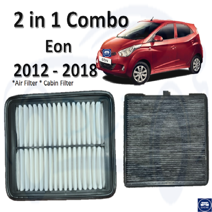 2 in 1 Combo HYUNDAI Eon (2012 2018) Air filter and Charcoal