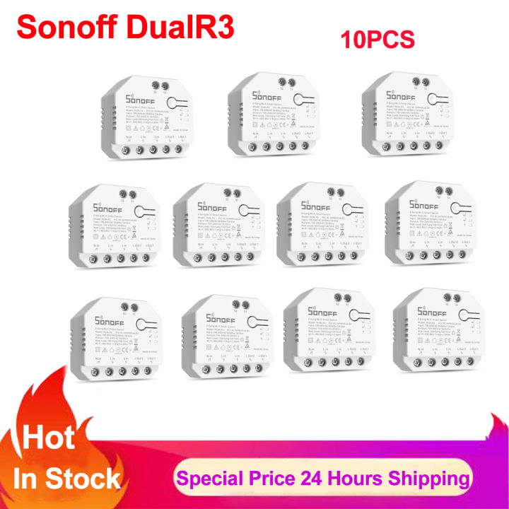 Sonoff WiFi Smart Curtain Switch Module with Power Metering TUV Certified,  DualR3 Dual Relay Motorized Curtain,Blinds,Roller Shutter,Two Way Smart  Switch.Works with Alexa : : DIY & Tools