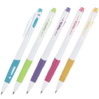 5 Pcs Ball Pen Plastic Ball Pen Ballpoint Pen Pressed White Rod Ballpoint Pen Pens