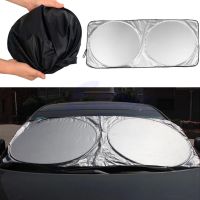 [HOT IUXKLKXLWSGH 551] Jumbo Folding Front Rear Car Window Sun Shade Auto Visor Windshield Cover Block