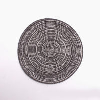 【COD】4PCS Round Coaster Set Scalding ฉนวนกันความร้อนจาน Mats ทอตกแต่งโต๊ะรับประทานอาหารชาม Mat